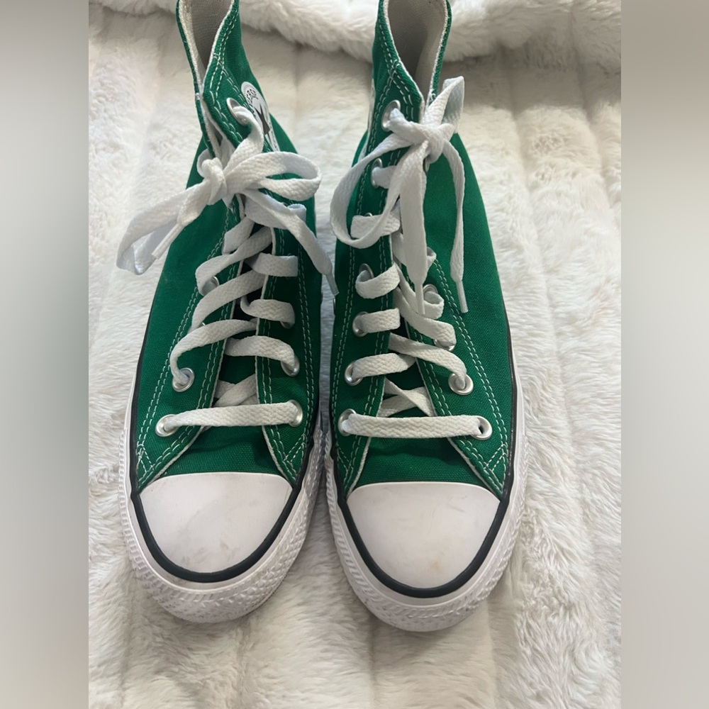 Green Converse, Like New, Size 6